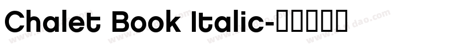 Chalet Book Italic字体转换